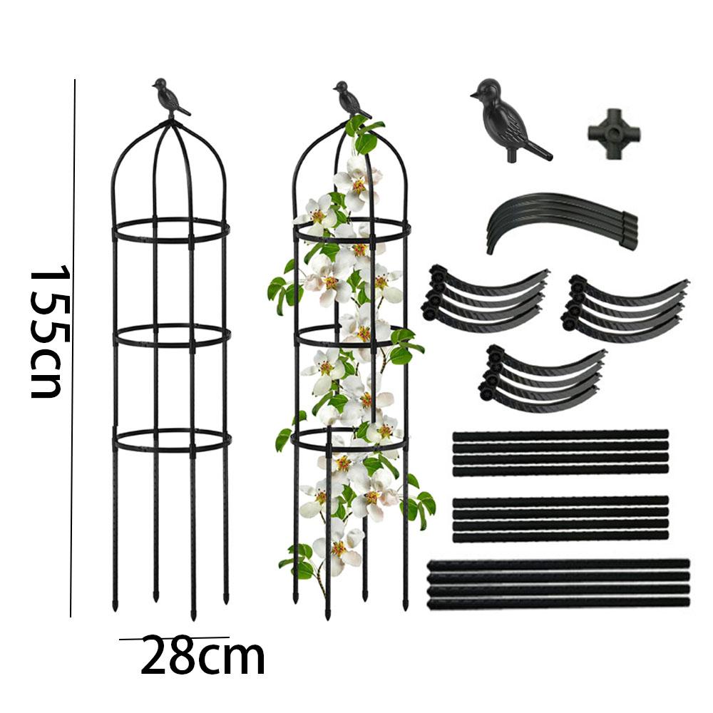 

150cm Garden Obelisk Plant Supports Rustproof U-Shaped Climbing Plant Support Tower for Tomatoes Peas Frame