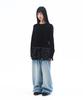 AMES-WORLDWIDE Frill Layered Longsleeve Tee Black