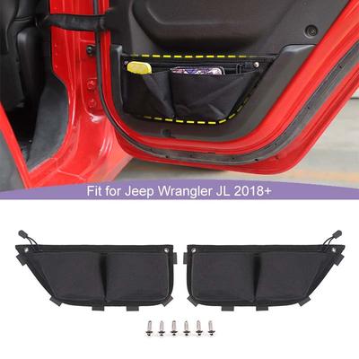 Netz-Aufbewahrungstasche für die hintere Tür Organizer Behälter für Jeep Wrangler JL Für JT Gladiator 2018 Up Verstauen Aufräumen Zubehör
