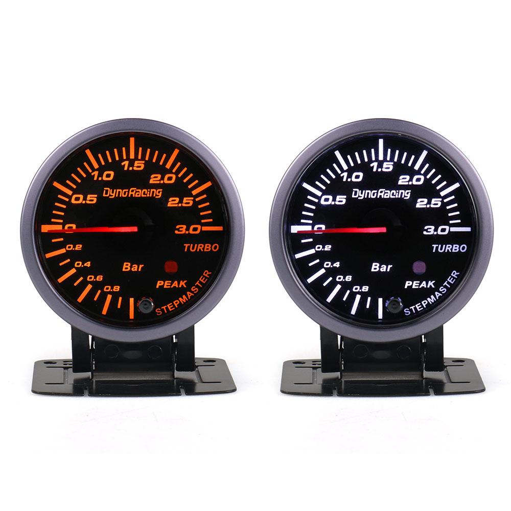 Dynoracing 60 mm Auto-Turbo-Boost-Messgerät 3 Bar + einstellbares Turbo-Boost-Controller-Set, 1–30 PSI, Auto-Messgerät in der Kabine