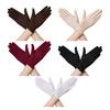 1 Pair Unisex Uniform Gloves for Men Women Wrist Length Stretchy Spandex Gloves Banquet