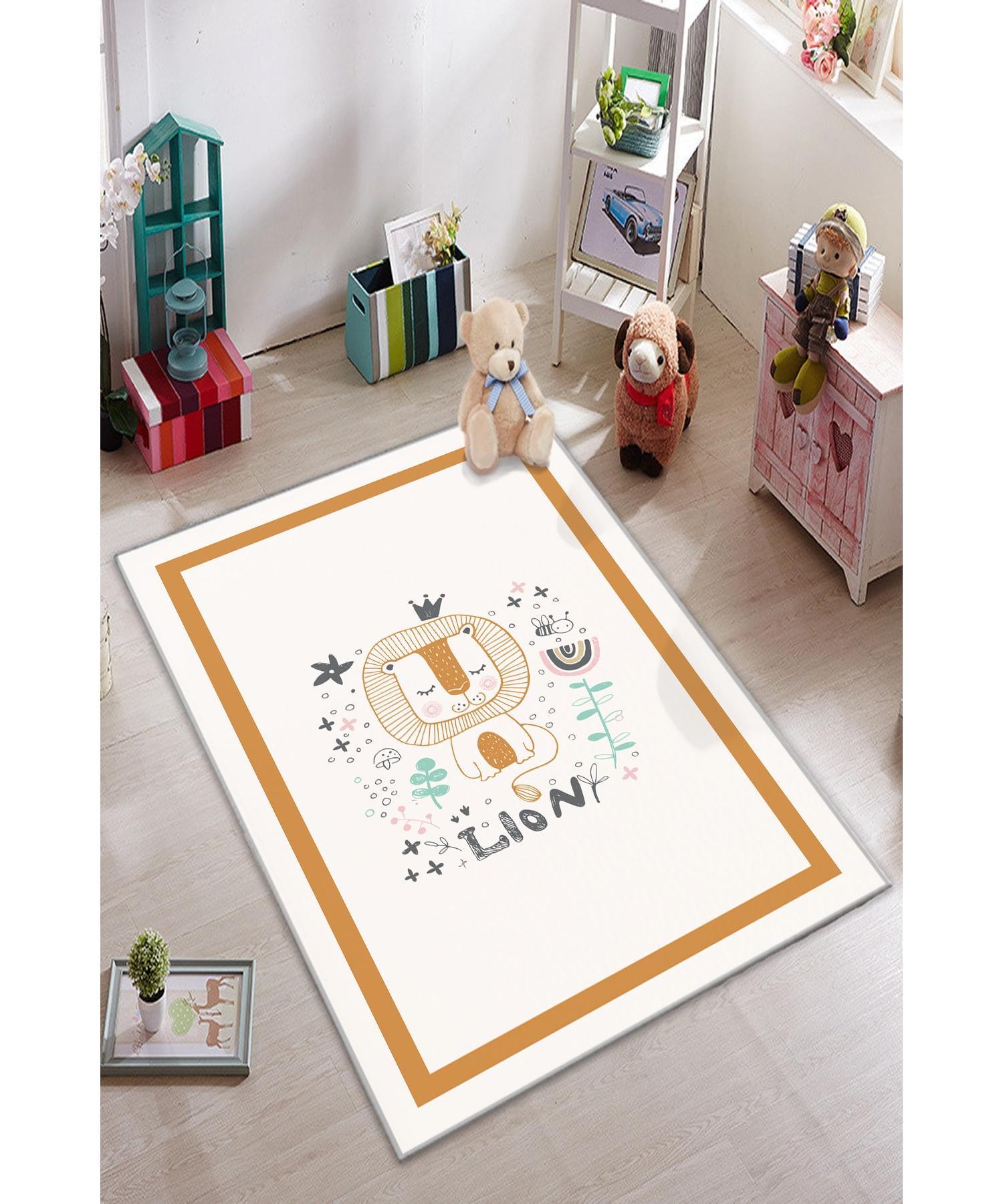

Cute Lion Kids Room Carpet