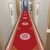 Classic Lattice Greek Key Border Runner Rug Non Slip Stain Resistant Carpet for El Hall Entry Indoor Home Floor Decor