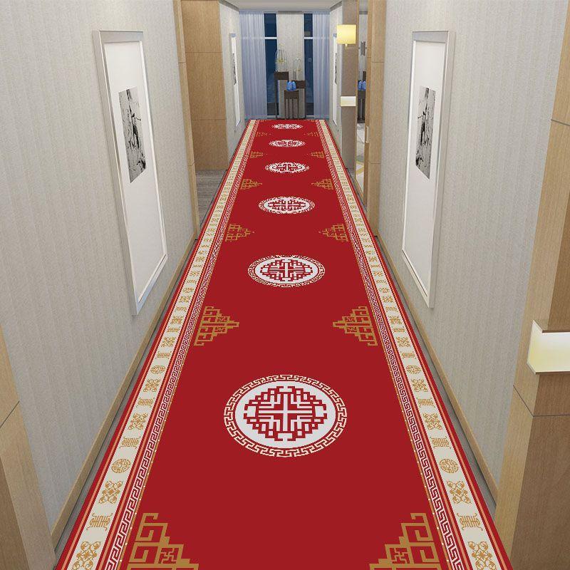 Classic Lattice Greek Key Border Runner Rug Non Slip Stain Resistant Carpet for El Hall Entry Indoor Home Floor Decor