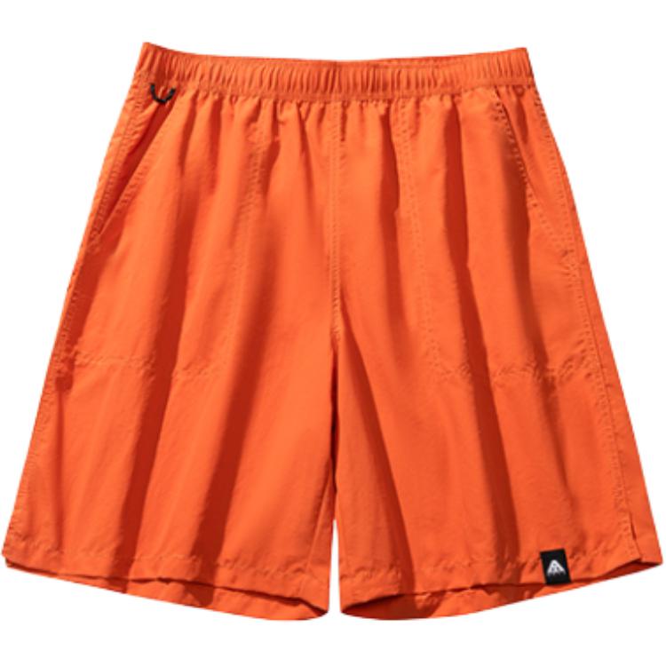

Anta Comfortable Simple Mid Waist Loose Five Point Casual Shorts Men shorts Caramel-Orange 952526504-7 S