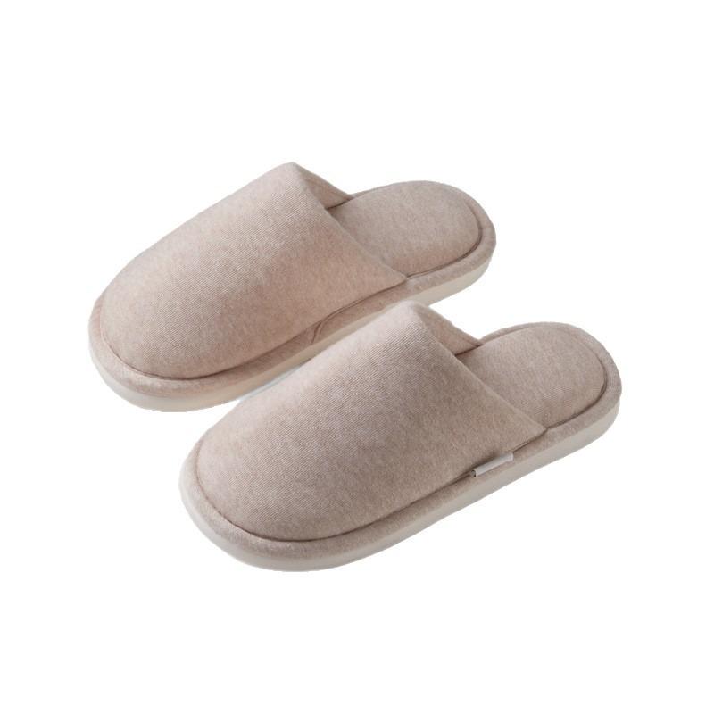 Silent autumn and winter cotton slippers women's home indoor non-slip couple floor slippers antibacterial deodorant slippers men