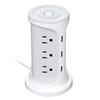 Reliable Electrical Outlet Tower With 12 Outlets And 3 USB Rectifiers Constructed In Safety Features