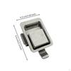 Panel Latch Lock Stainless Steel Recessed with Handle Polished Cabinet Door for Builders,