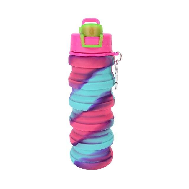 Windy City Novelties Faltbare Silikon-Wasserflasche Mit Pickleball-Design – Praktisch Für Unterwegs