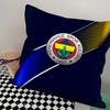 F-F Fenerbahce Federa Lusso Quadrata Camera da Letto Divano Cuscino Comfort per il Tempo Libero Auto Soggiorno Decorazione Casa