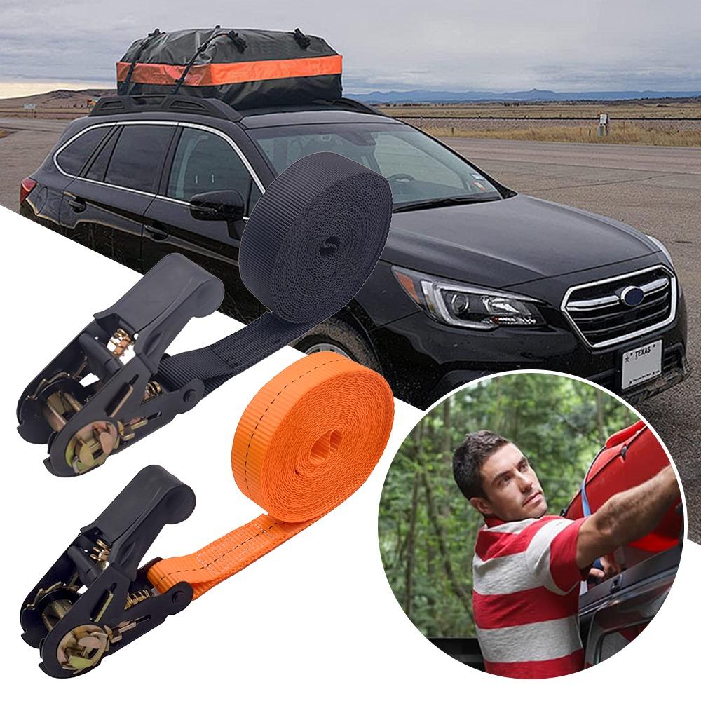 2 Meter Verstellbarer Ratschenspanngurt Stabil mit Krallen Seilspanner Metallschnalle Frachtgurt Rückholer Frachtzurrgurt