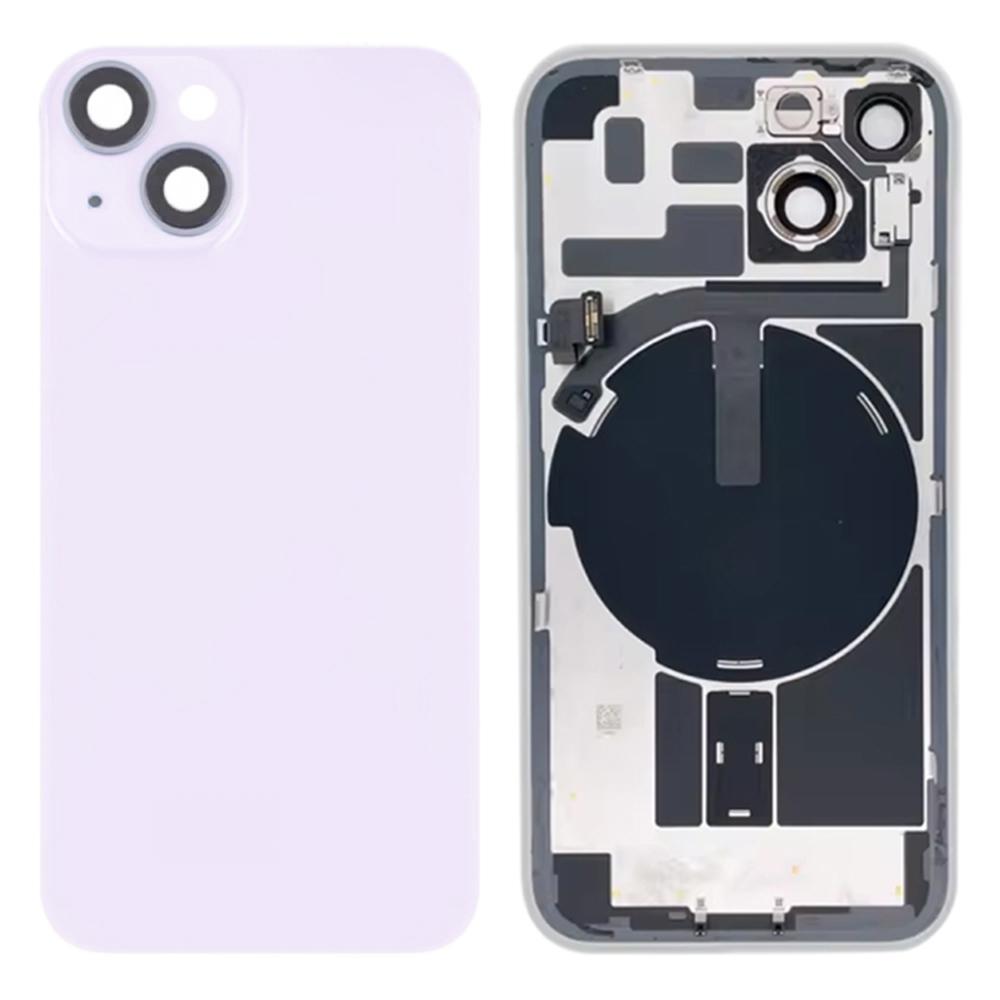 For iPhone 14 Battery Housing Cover+Camera Lens Cover+Bracket+Wireless Charging Port Cable