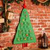 Fabric Advent With Pockets 24 Days Christmas Tree Shape Pouch Refillable Countdown Calendar Bag For Home Decorators Collectors