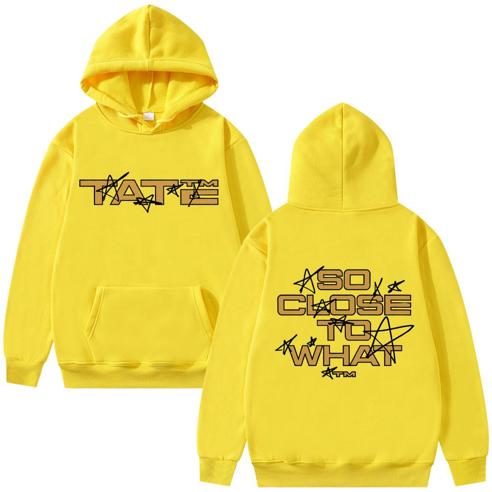 Singer Tate McRae So Close To What Miss Possessive Tour 2025 Hoodie Men Women Fashion Vintage Fleece Pullover Hoodies