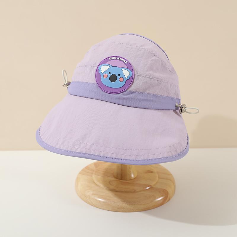 Children's sun hat spring and summer thin quick-drying big brim cap, cute sunscreen baseball cap for boys and girls