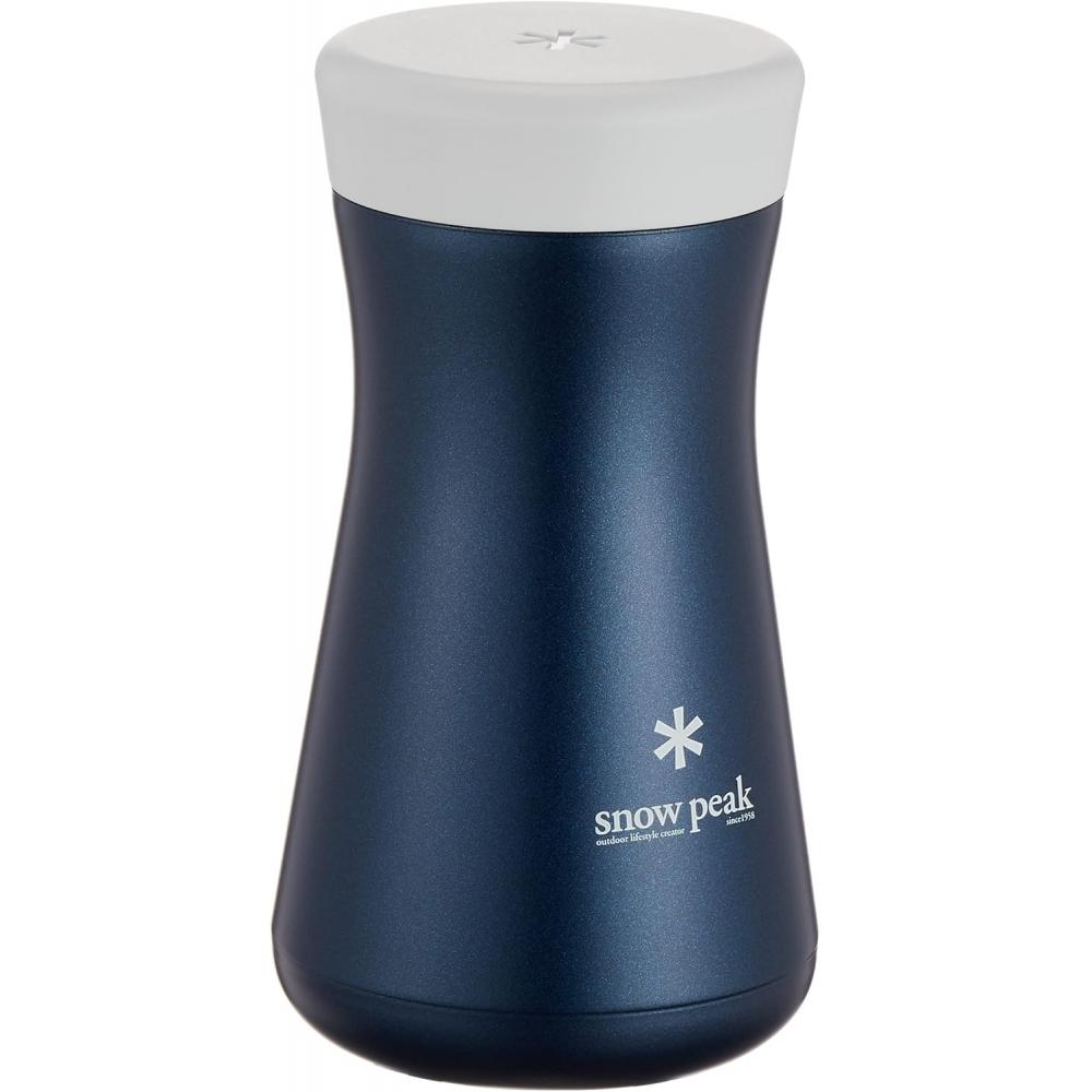 Snow Peak  Snow Peak  Stainless Steel Vacuum Bottle Type T350 Black 350 Ml Navy