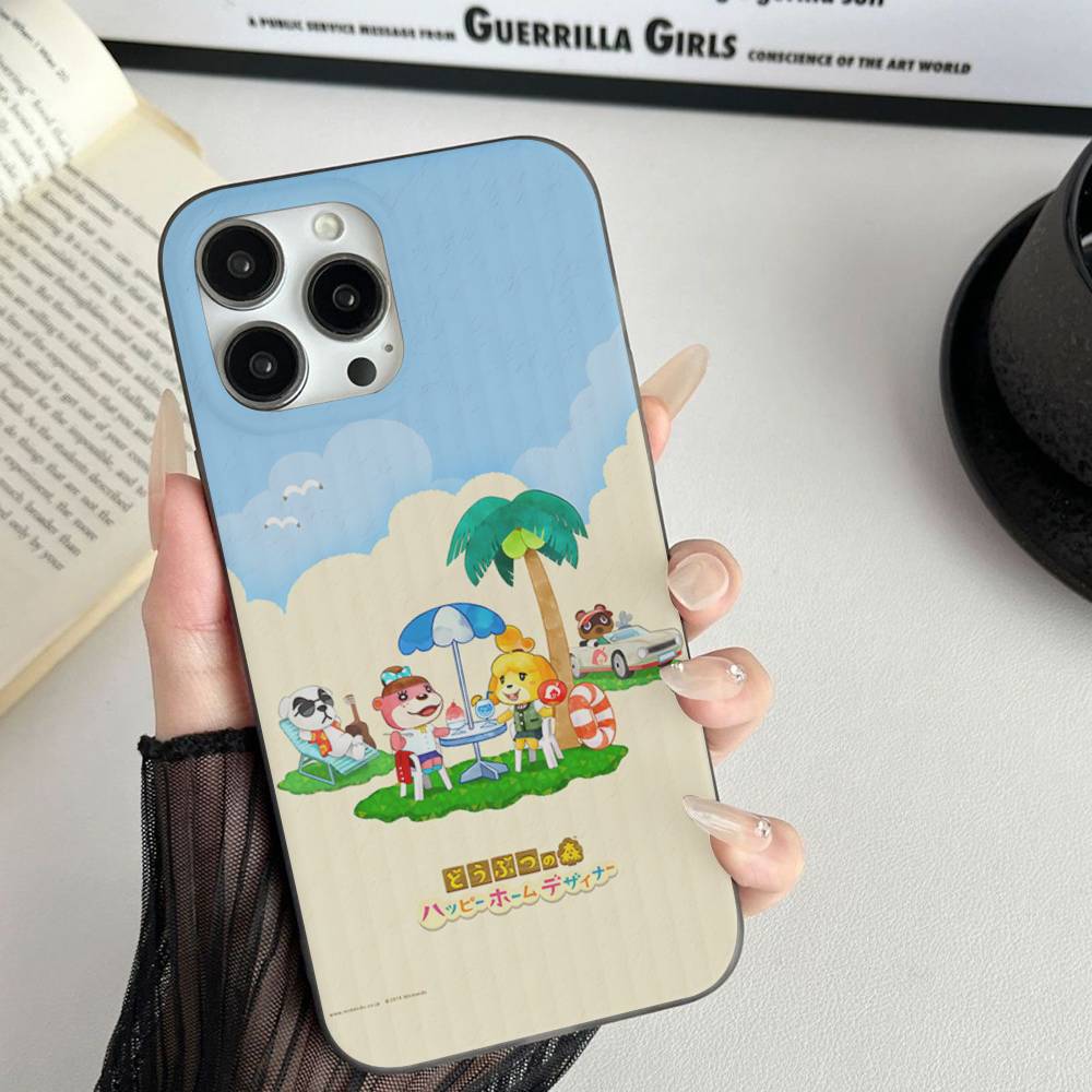 A-Animal C-Crossing Phone Case Corrugated Pattern Phone Case For iPhone 17 Air 16 15 14 13 Plus Pro Max Matte Shockprooof Cover