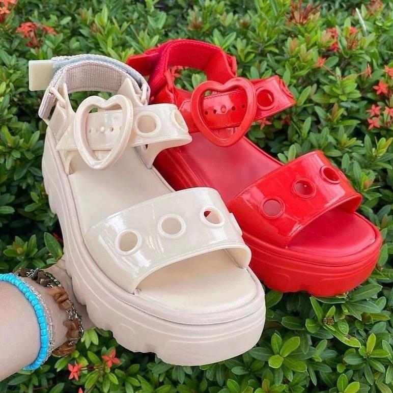 2025 Melissa Women's Thick Sole Jelly Sandals - Brazilian Summer Platform Shoes