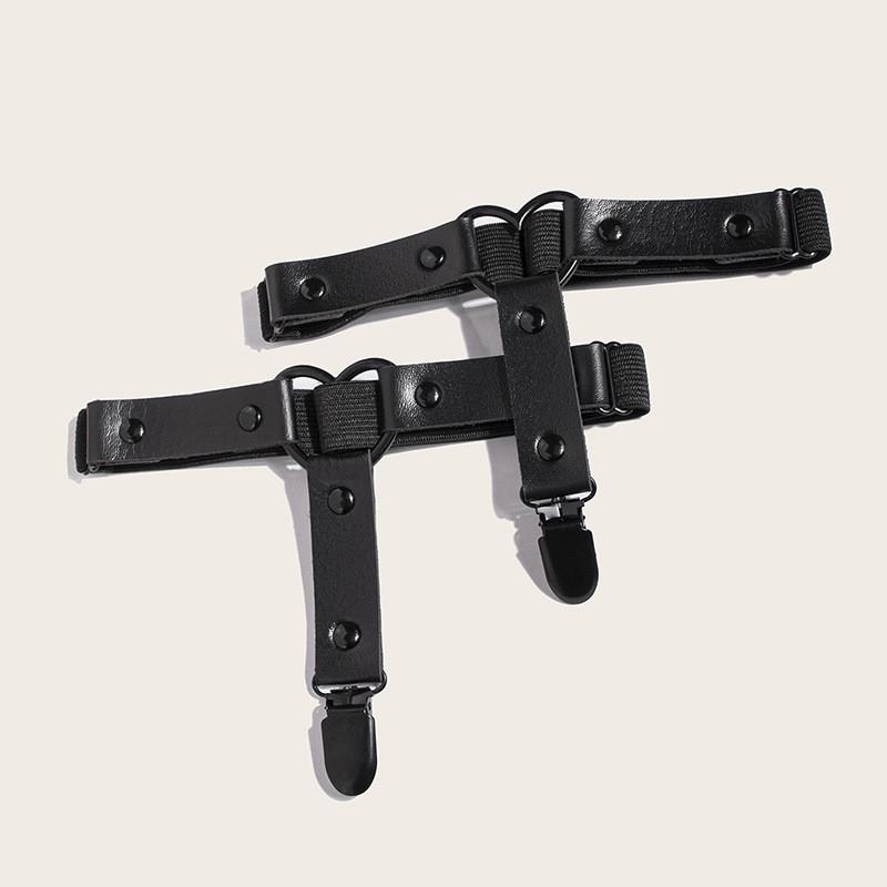 Ring Punk Leg With Heart Detail And Adjustable Fit For Cosplay And Wear Fashion