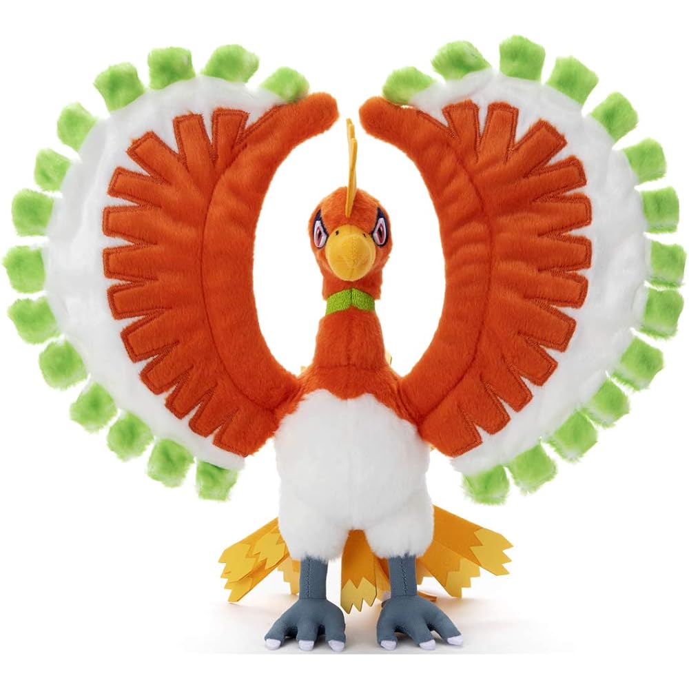 Pokemon Ho-Oh Plush Toy 34cm Height Soft Stuffed Animal Kids Collectible
