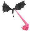 ABMH-Dragon Flames Book Nook,Halloween Dragon Book Nook Dragon Bookends,Dragon Statue Ornament Book Nook, Dragon Bookshelf