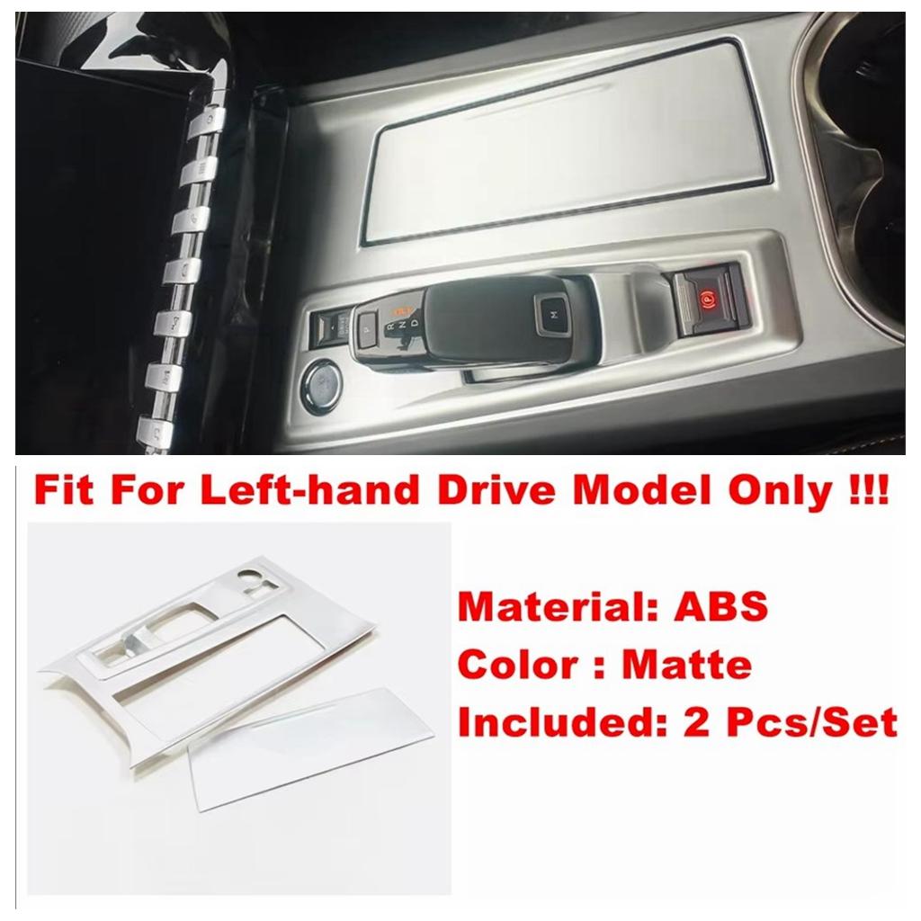 Center Console Gear Shift Box Panel Cover Decorative Trim For Peugeot 508 - ABS Carbon Fiber Matte Car Accessories Matte
