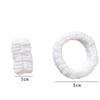 2pcs Microfiber Cuff Wrist Bands Super Soft Absorbent Spa Wristbands for Women Infant Bathing Accessories Face Wash Hair Band