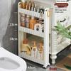 Ultra-Slim Gap Storage Rack for Kitchen, Bathroom, Fridge, Wall Corner, Bedside, and Living Room.
