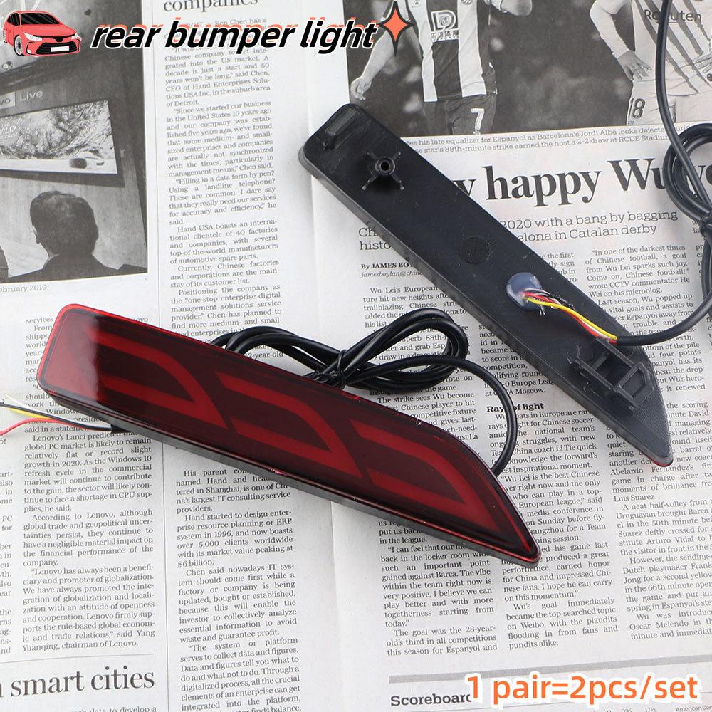 2pcs Rear Bumper Light Brake Lights Led Reflector For Honda BRV BR-V 2015-2019 CRV 2007-2009 2012 Urban-2014 MOBILIO 2016 2017