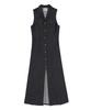 Sculptor Maxi Sleeveless Denim Coat Indigo Blue