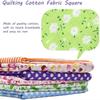 40Pcs Colorful Printed Precuts Fabric Jelly Rolls Sewing Material Cotton Patchwork Strips 6.5x50CM DIY Quilting Fabric Bundles