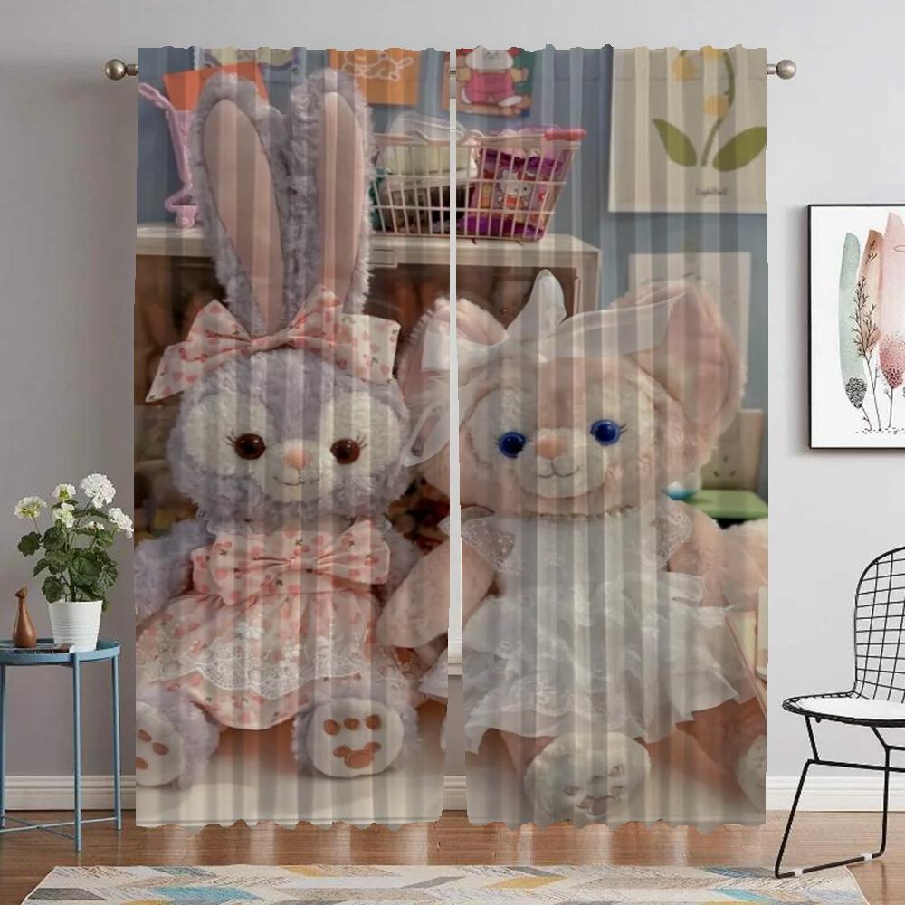 L-Linabell Blackout Curtain for Room 2 Panel Kitchen Curtains for Camera Shades Halloween Decoration Partition Living Elegant