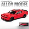 1/24 Dodge Challenger Hellcat Autíčka litá Metel Auta Hračka Tahni zpět Modely aut Hellcat se zvukem a světlem Hellc pro děti