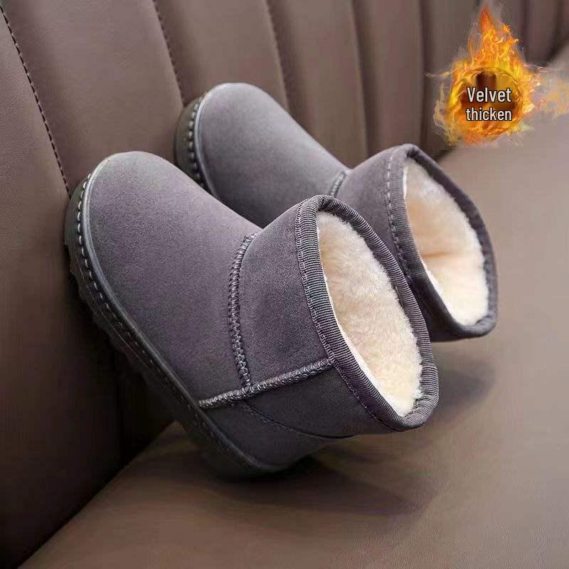 

Kids Waterproof Winter Boots 2025: Thick Cotton, Non-Slip, Short Style for Boys & Girls 16.0cm inner, Size 26