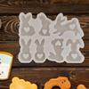 Bunny Candle Molds Non-stick Rabbit Mold 7 Cavities Silicone Home Parties Decorations Resin Mould Soap Making Supplies For
