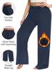 Autumn/Winter Fleece-Lined Plus Size Straight-Leg Casual Pants Loose-Fitting Slimming High-Elasticity Elastic Waistband with Drawstring Casual Pants