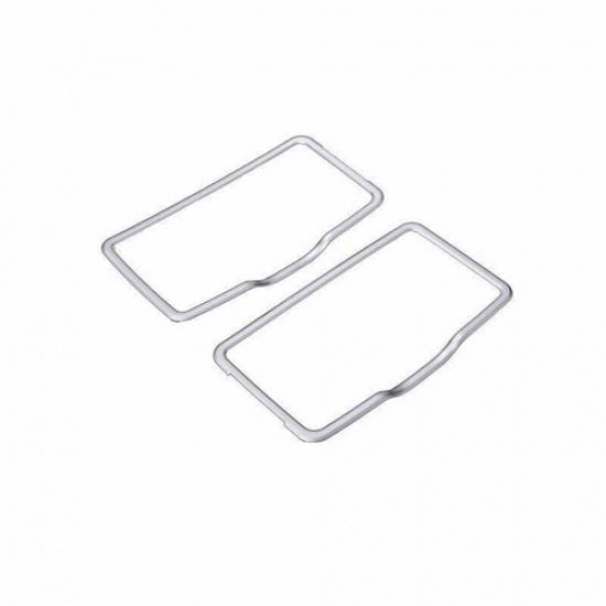 2015- For Benz C-Class W205 Cover Trim Car Makeup Mirror Panel Matte Silver