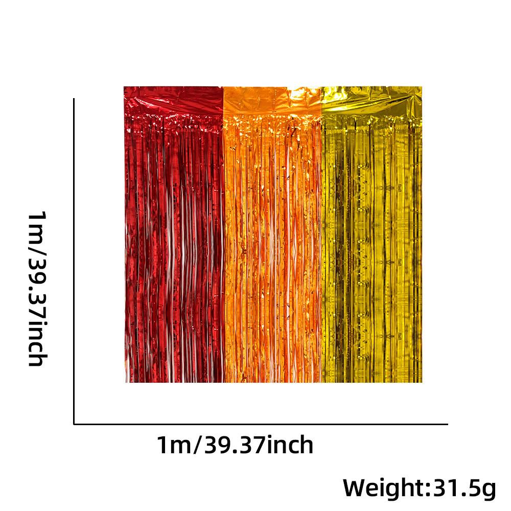 

X 1m Colorful 1m Red Orange Gold Split Rain Curtain Charming Decoration For Celebrations Various StyleF