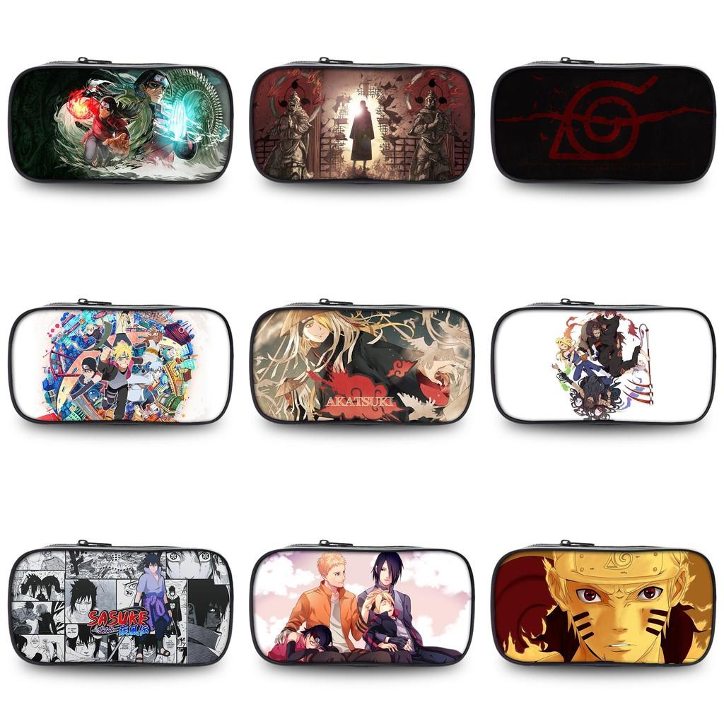 Naruto Anime Themed Printed Student Single Layer Stationery Storage Pencil Bag For School And Art Supplies