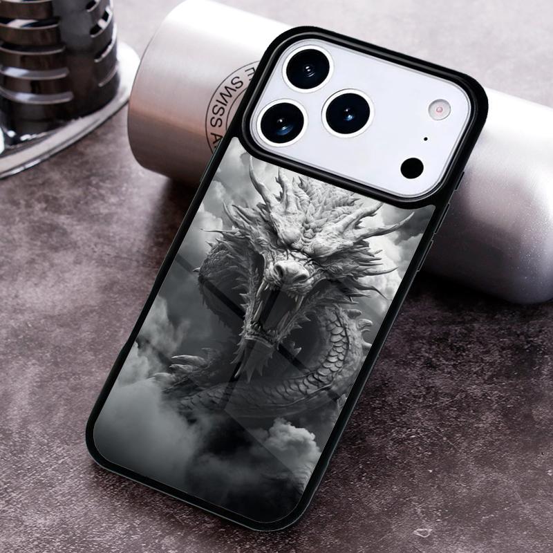 Exquisite Chinese Dragon Flying Pattern Phone Case for iPhone 17 16 15 Pro Max Air 14 13 12 11 Plus Shockproof Cover