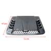 Exterior Hood Vent Scoop Cover Air Intake Grille Inlet Trim Carbon Fiber Look