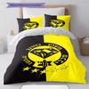 Juego de Ropa de Cama con Patrón del Maccabi Netanya FC Funda Nórdica Funda de Almohada Decoración del Hogar Regalo (1 * funda nórdica + 2 * fundas de almohada, sin núcleo)