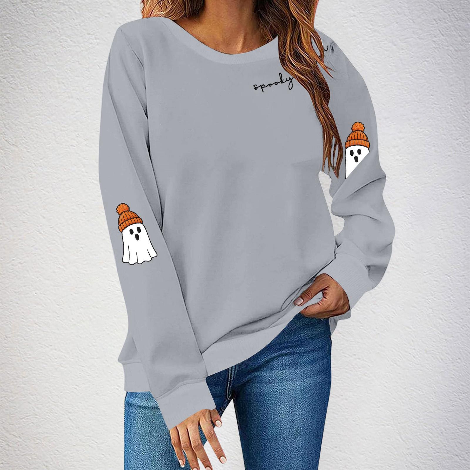 

Женский свитшот с длинным рукавом Повседневный комфортный Свободный Легкий Женский свитшот XXL