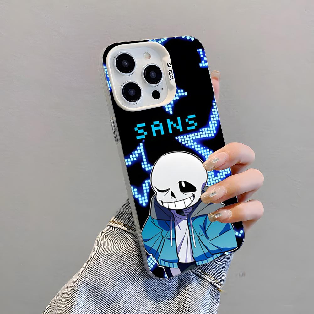 Sans U-Undertale Spiel Handyhülle Für IPhone 17 Pro Max 15 Pro 16 14 Plus 12 13 Mini 11 Pro Stoßfeste Bunte Hülle