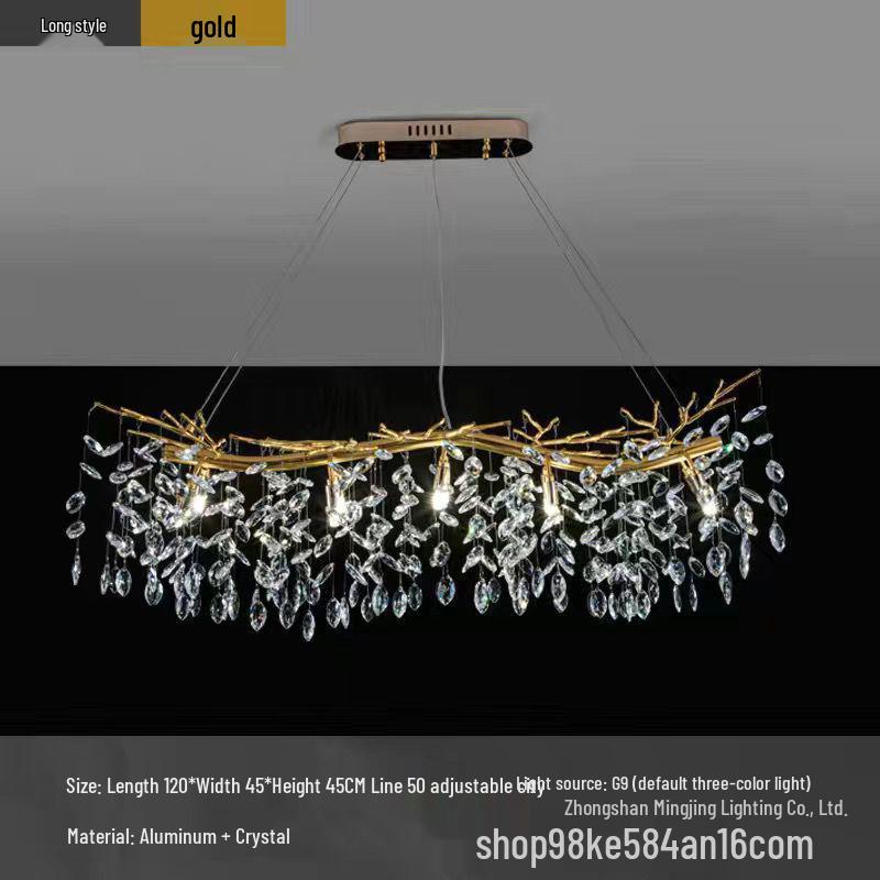 Elegant Modern French Crystal Chandelier for Living and Dining Rooms