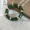 Fashion Bracelets Stylish Two Tone Glitter Sequins Acrylic Geometric Splice Elastic Beaded Strand Casual Daily Accessories