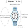 Bohemia Elastic Belt Watch Gray with Arabic Numerals, Analog Quartz, Water Resistant Fashion Accessory