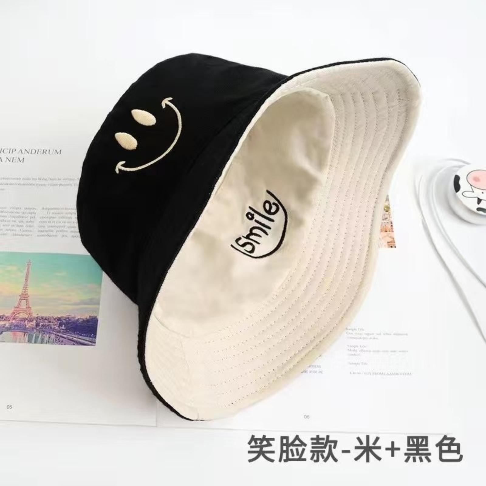 

Reversible Bucket Hat for Women Double-Sided Design Casual Outdoor Sun Protection Lightweight Breathable Fabric Summer Beach Cap One Size