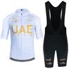 2026 Nuova MAGLIA BIANCA da Ciclismo UAE Team Maglia da Bici Pantaloncini 10 Colori Uomo Donna Asciugatura Rapida Ropa Ciclismo Pro Maglietta da Bici Abbigliamento