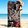 Custom 1Pc Heavy Metal Band Logo Collage Beach Towel Quick Dry Multiuse For Beach Pool Gym Yoga Home Travel Christmas Halloween Xmas Gift Q162